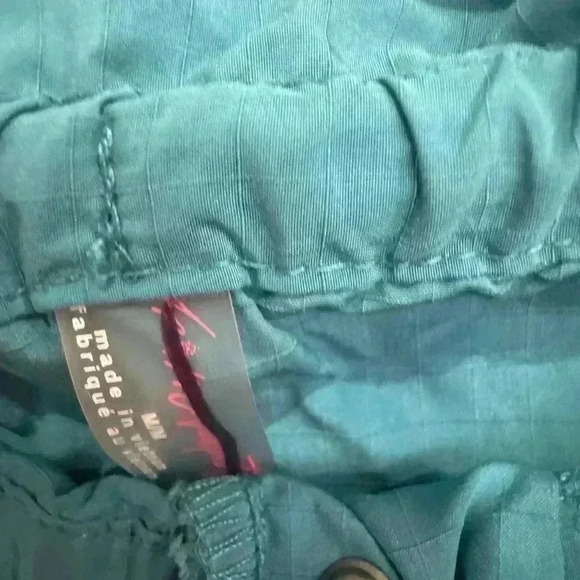 Free People Movement Women's Off The Grid Solid Blue Turquoise Shorts Size M - Picture 5 of 5